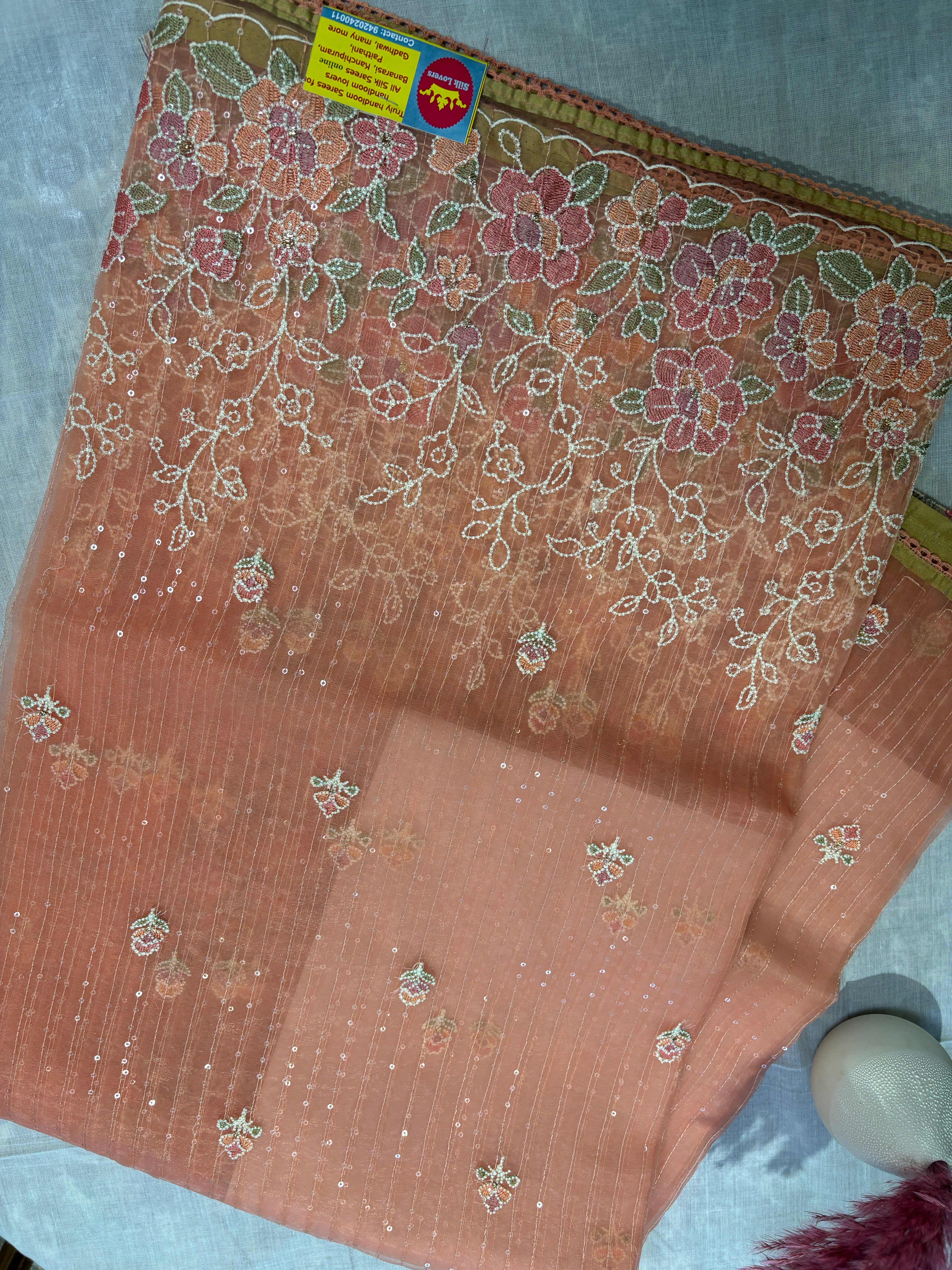 Organza saree