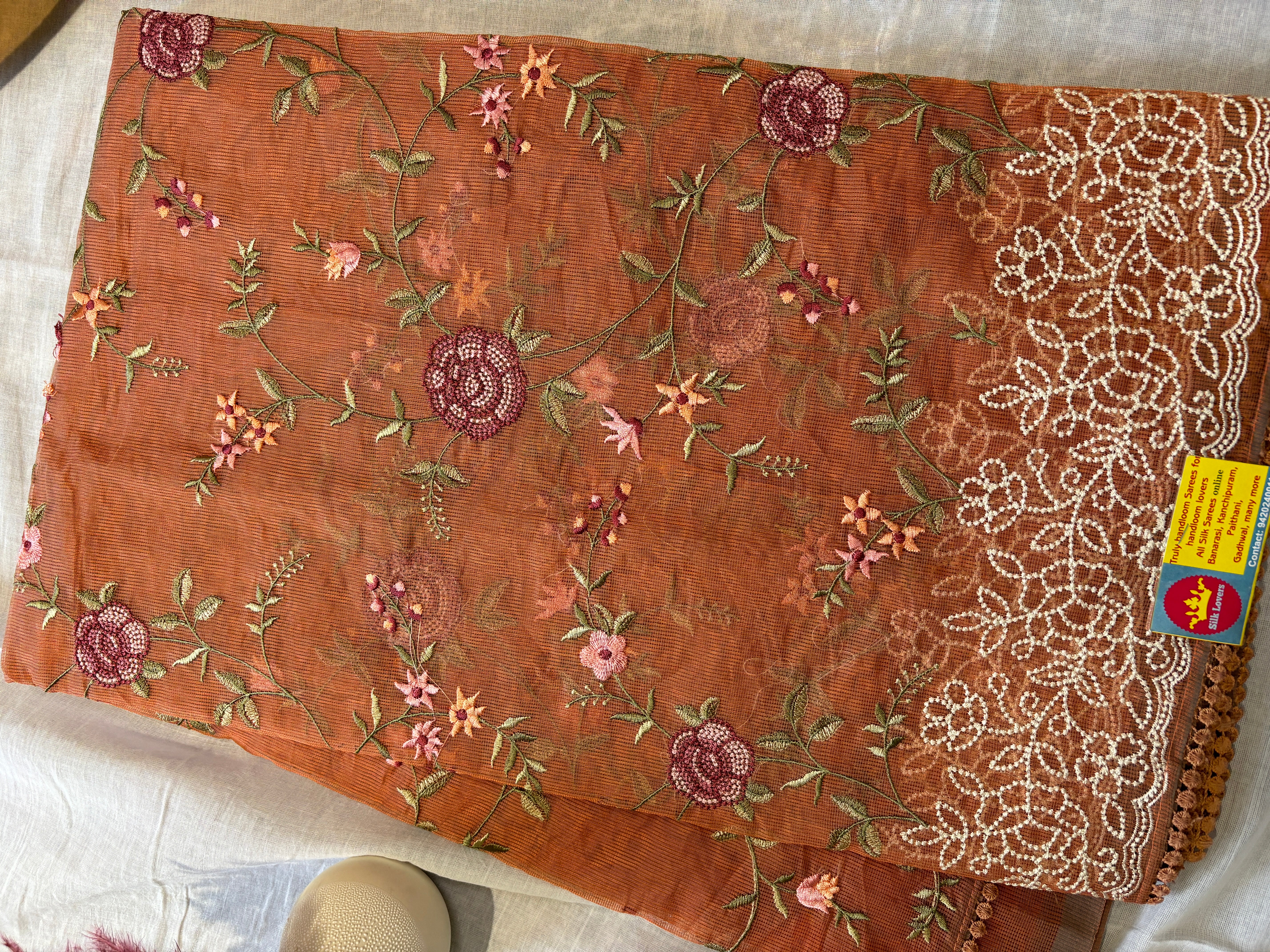 Pure supernet saree