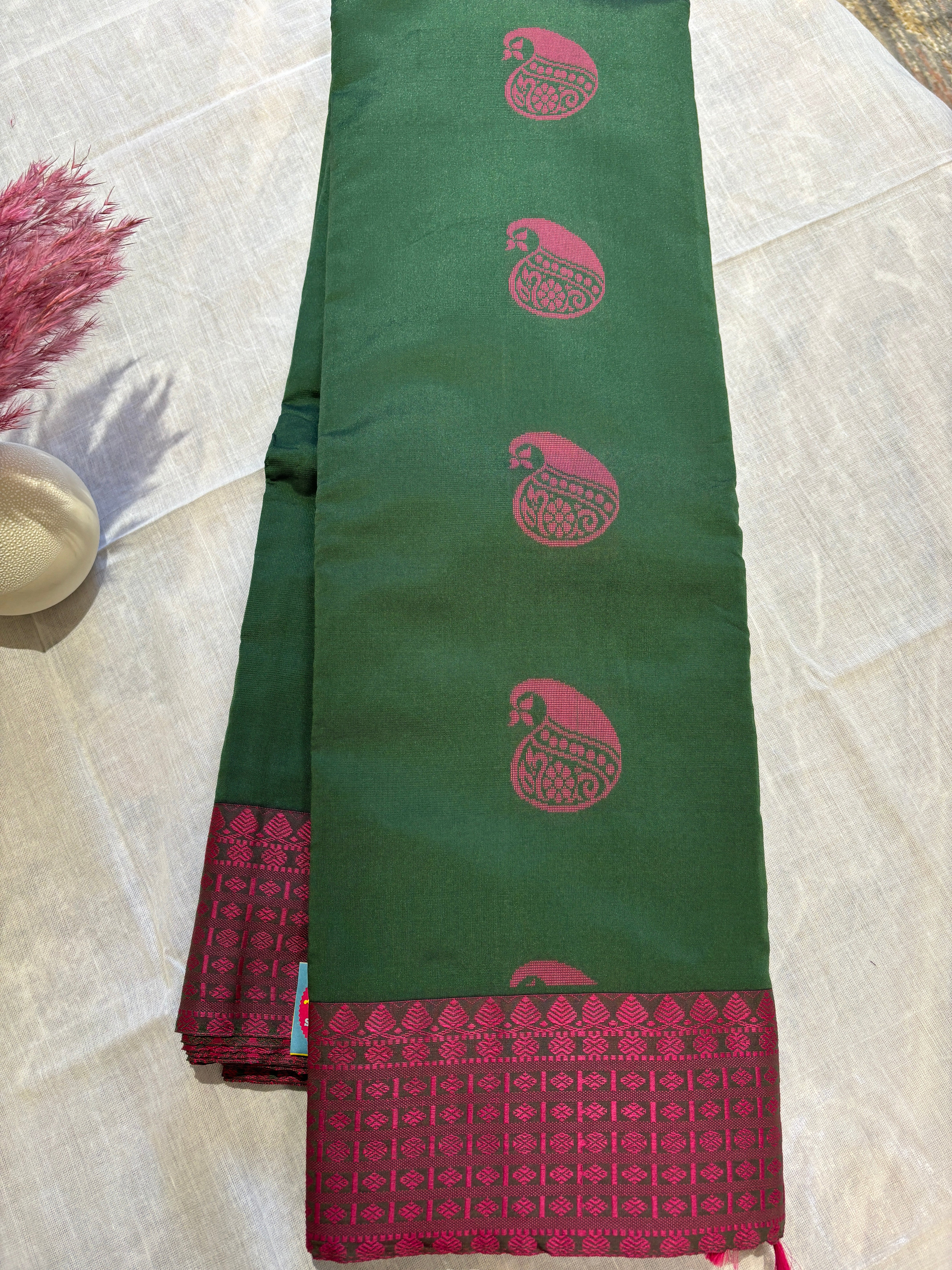 Pure soft silk kanchipuram sarees