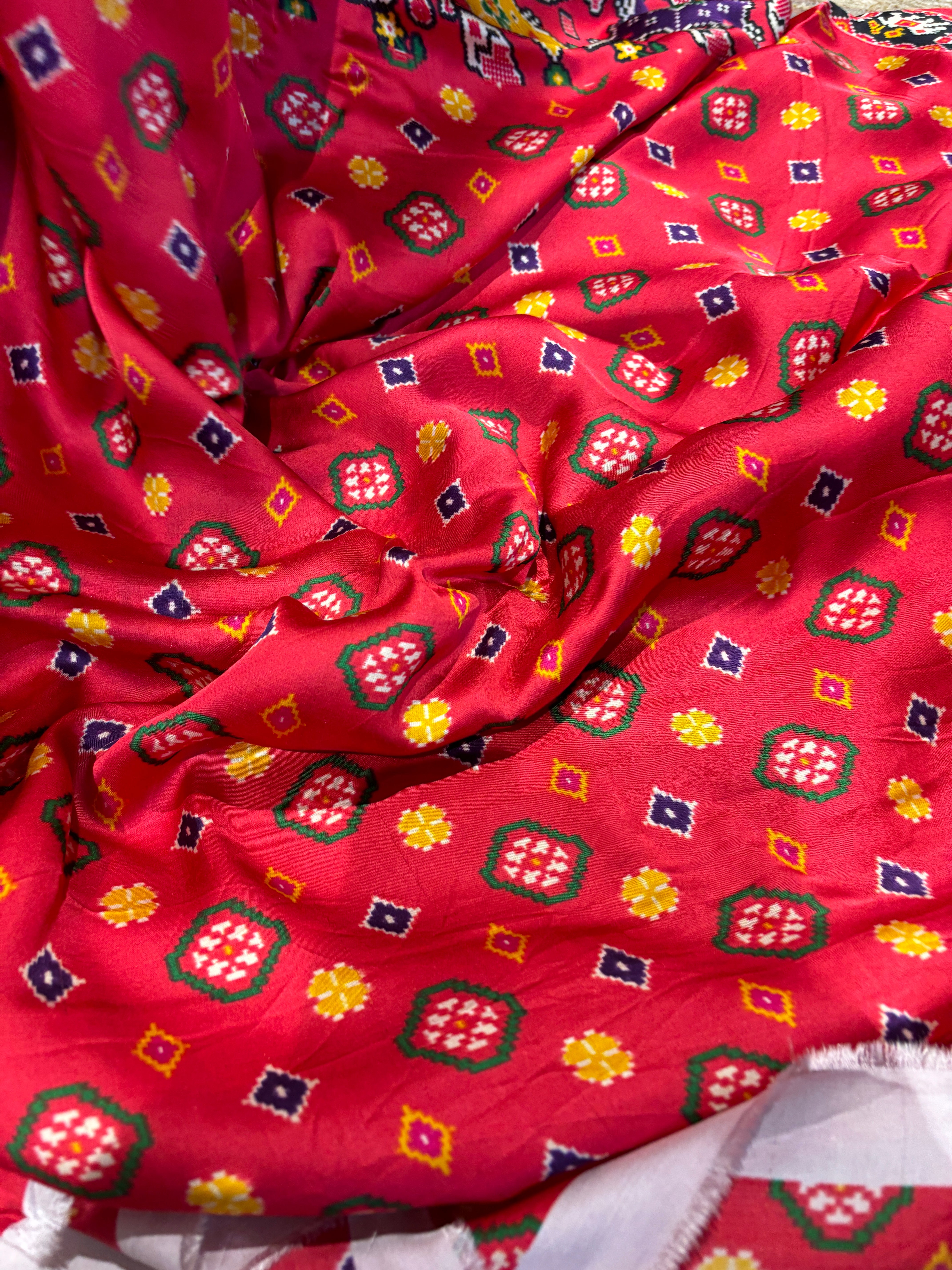 Pure Gajji silk parola saree