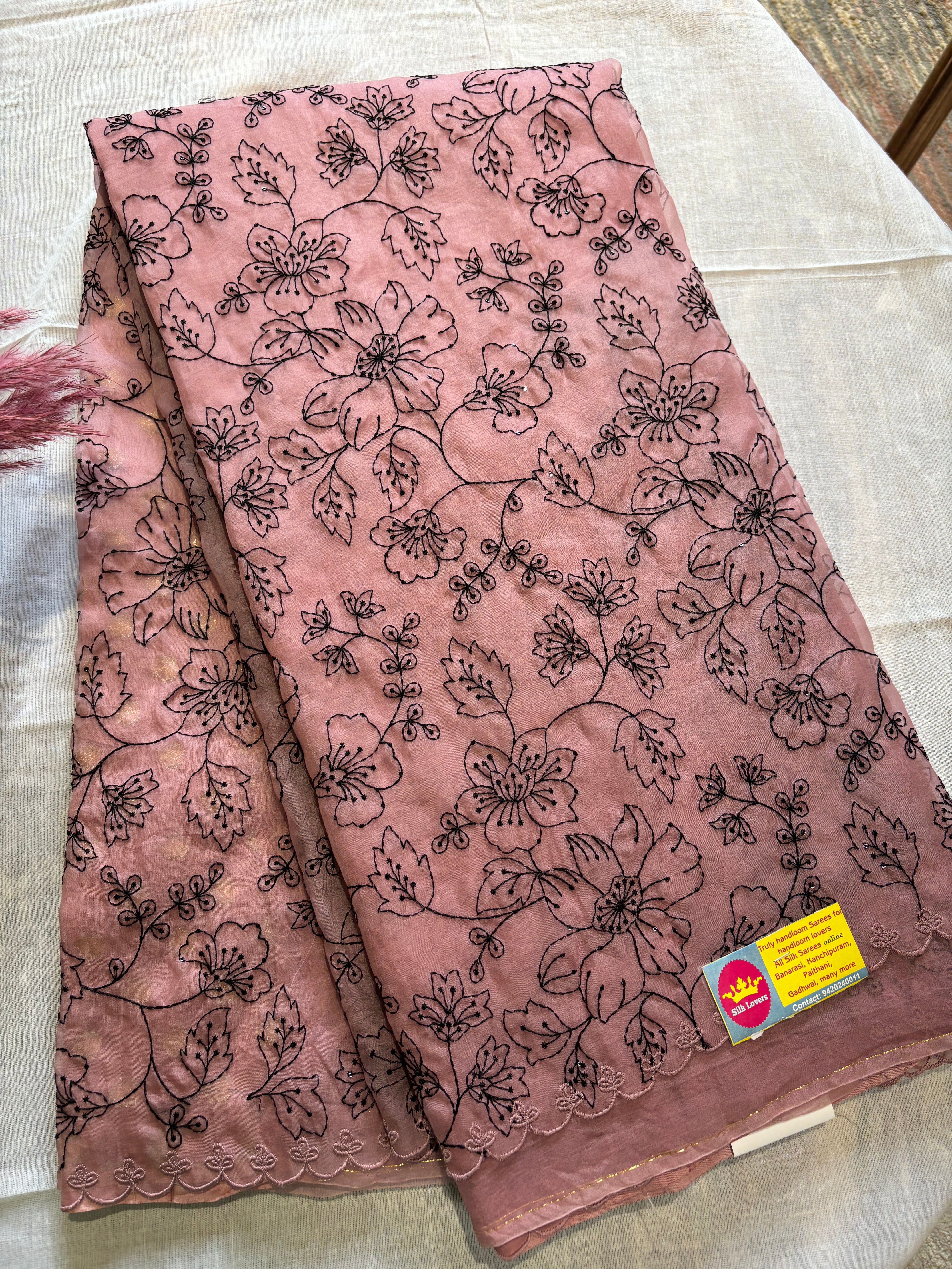 Pure organza saree