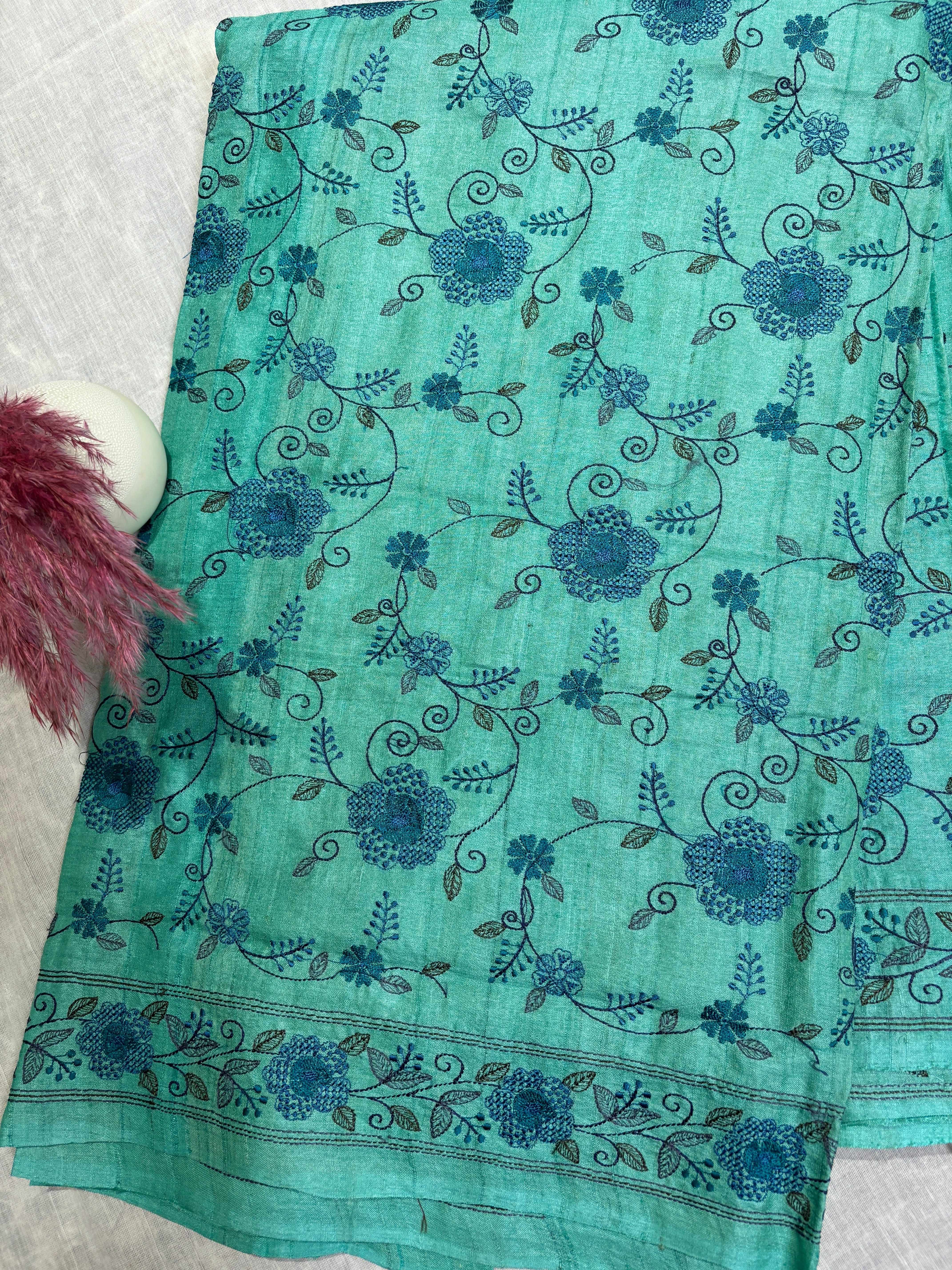 Pure Tusser silk saree