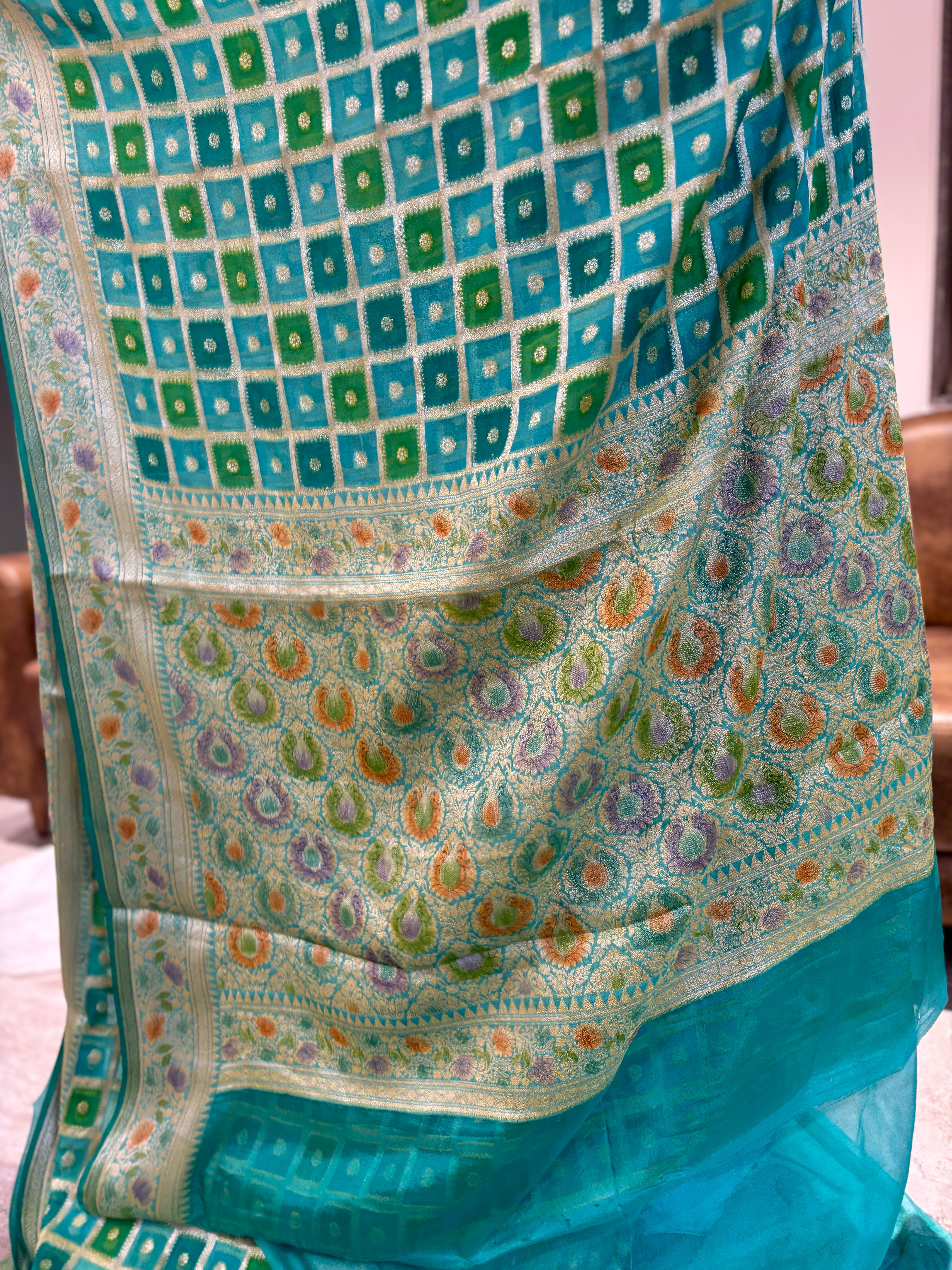 Pure Handlooms khaddi chiffon saree