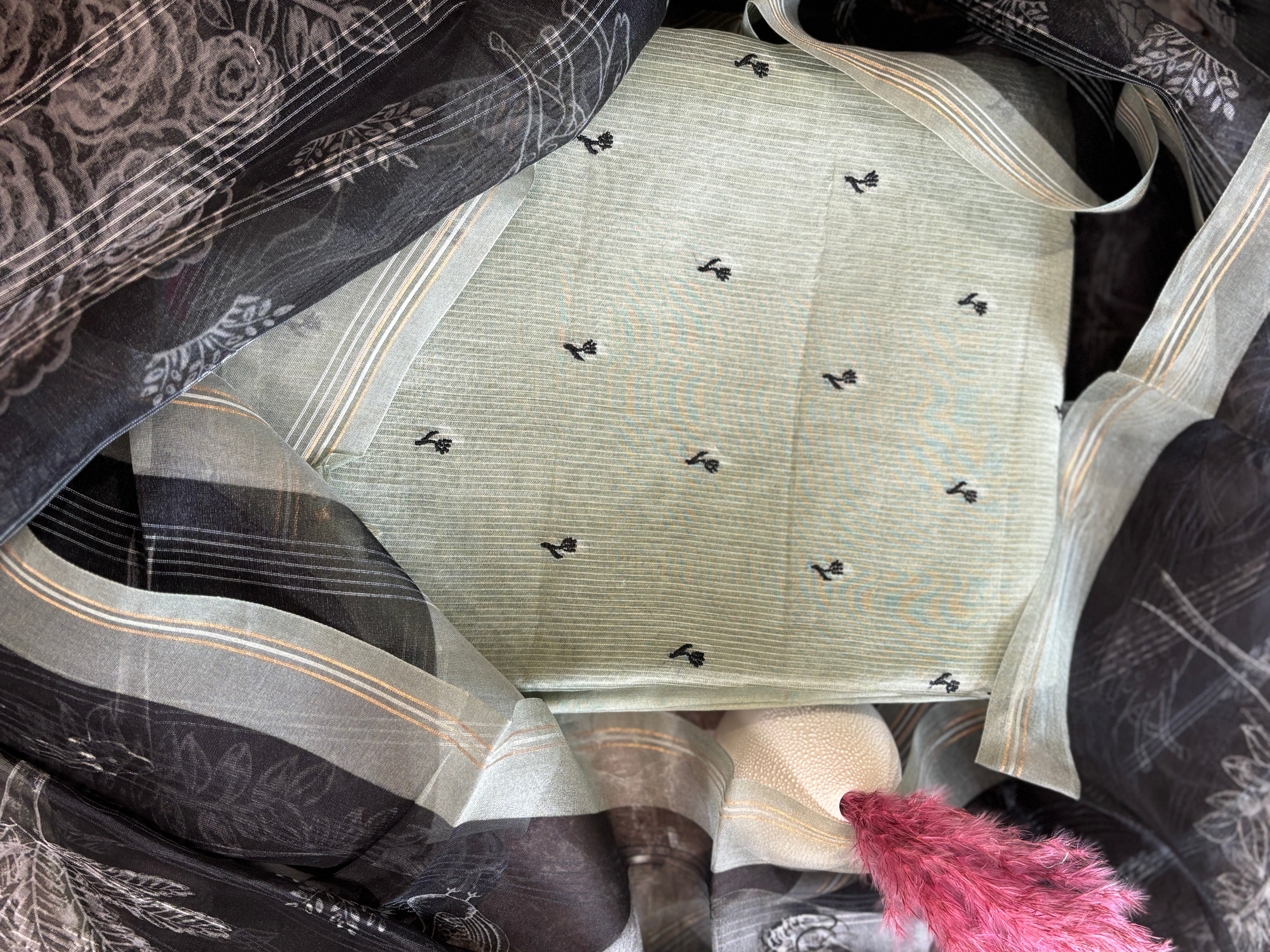 Pure organza suits materials