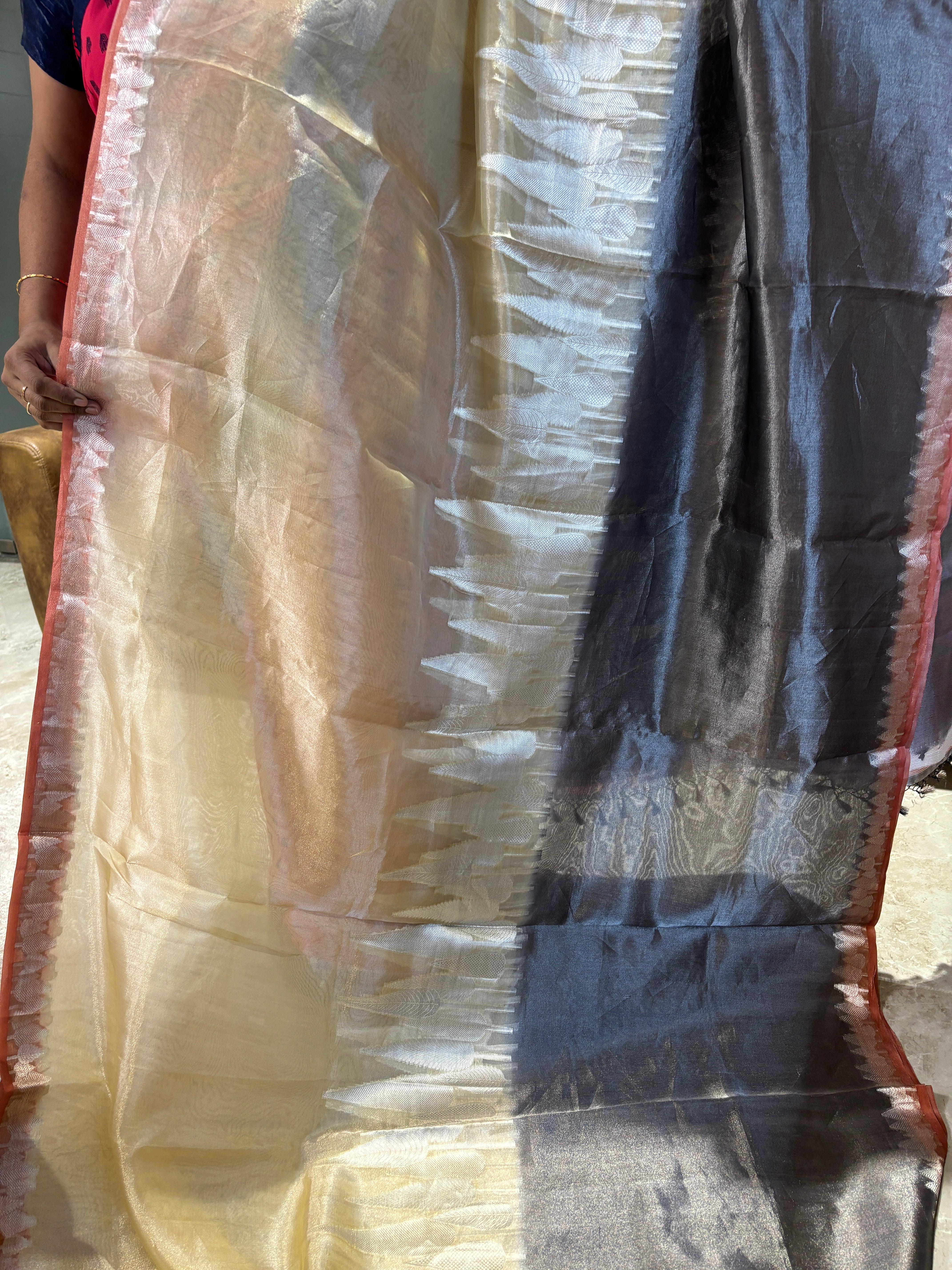 Pure tissue kora silk saree