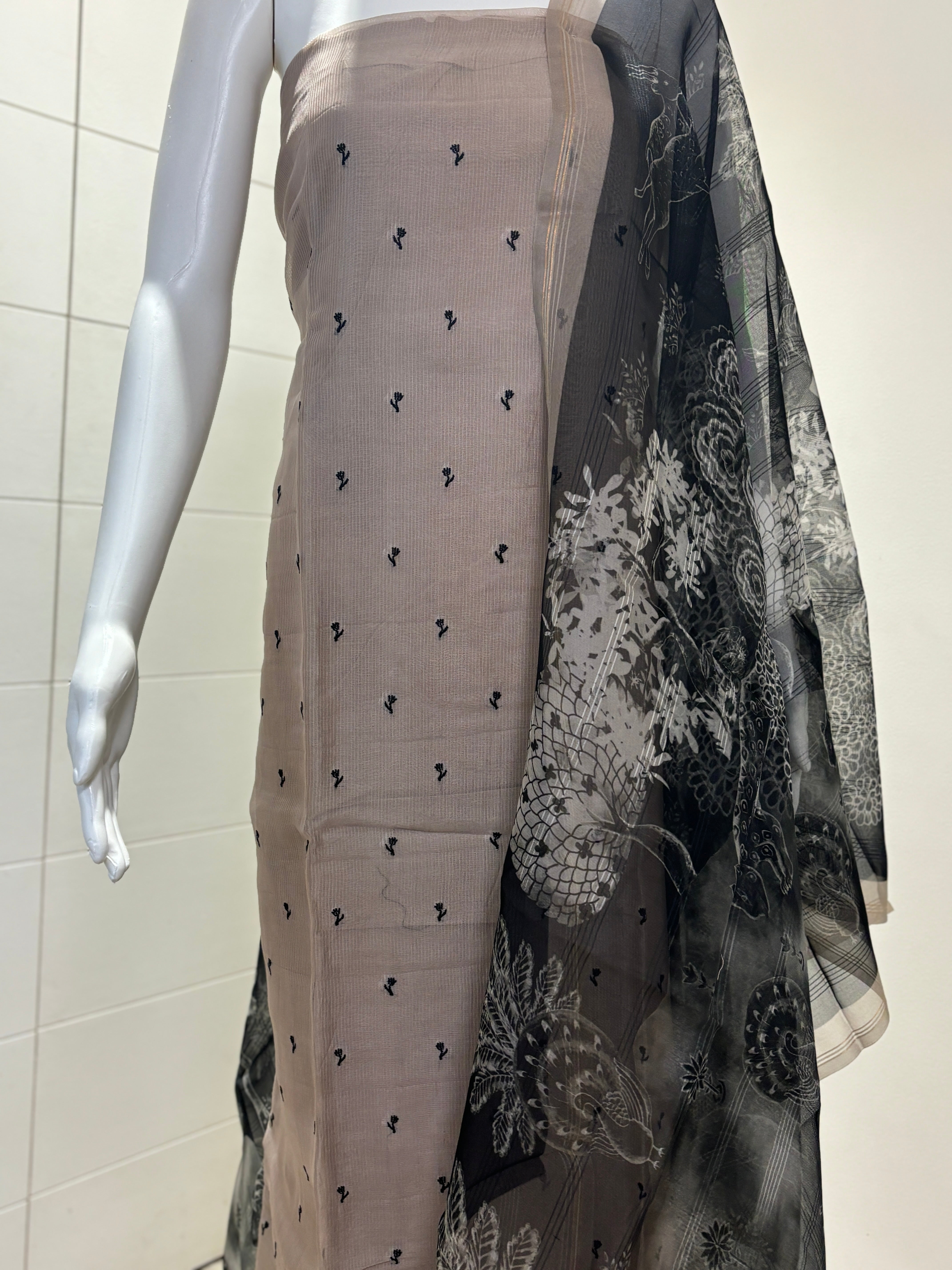 Pure organza suits materials
