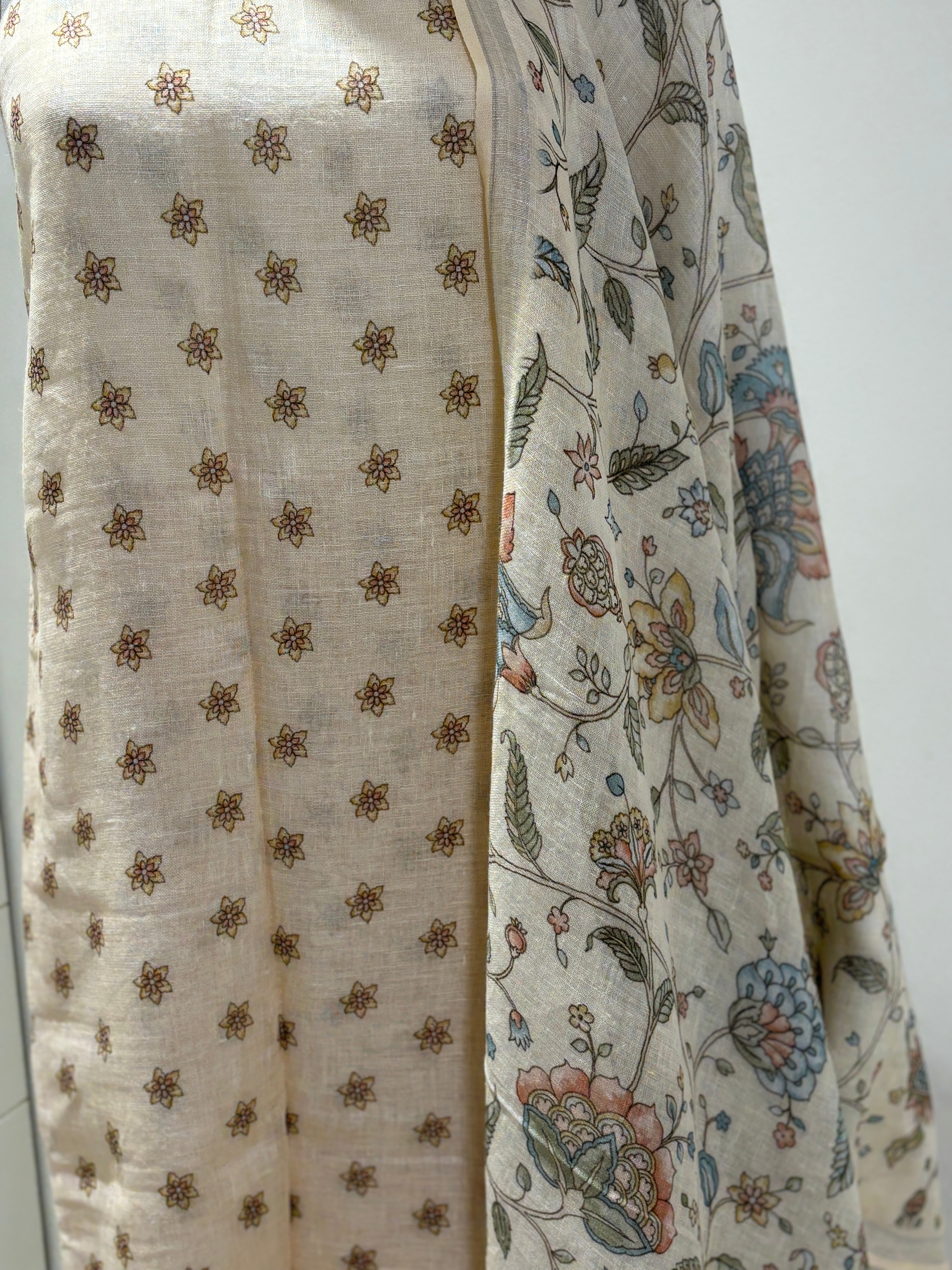 Pure linen suit material